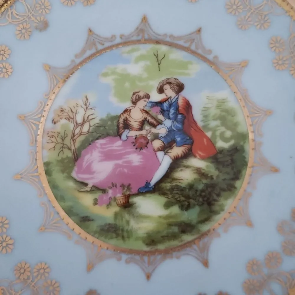 Vintage Arnart Fragonard Royal Vienna Love Story Courting Couple Dinner …
